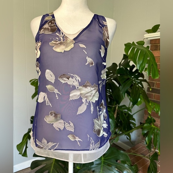 🛍️ Simply Vera wang  two layer super cute top Size XS - Picture 4 of 8